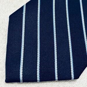 Jos. A. Bank Navy Tie with White Pinstripes